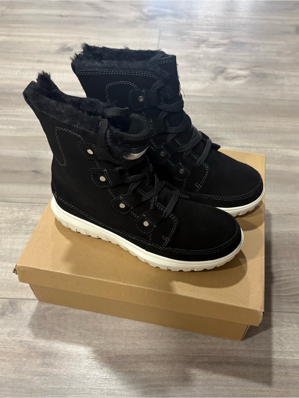NEW Project Cloud Genuine Leather Waterproof  Womens Snow Boots